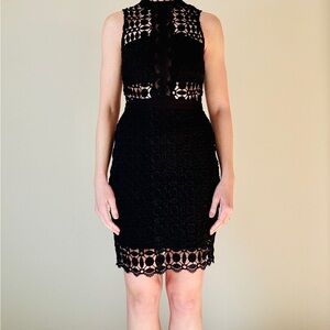 ASTR Black Lace Mini Dress